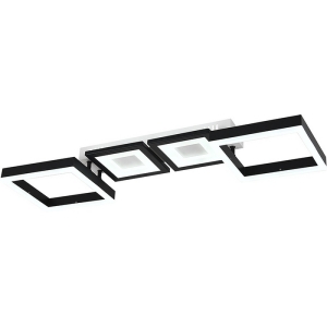 Потолочный светодиодный светильник Escada Scutum 10266/4LED 70Вт, с ПДУ, металл/акрил, черный