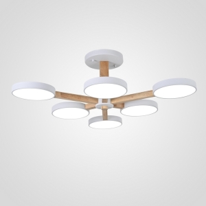 Потолочная люстра LED на штанге Turna L6 White By ImperiumLoft Turna-B01 (Умный дом, Алиса) 141108-26