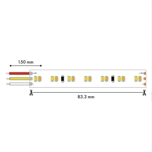 Лента светодиодная, 5M, SMD2835, 19.8W/m, 2700-6500K, IP65 Favourite 2001-62065