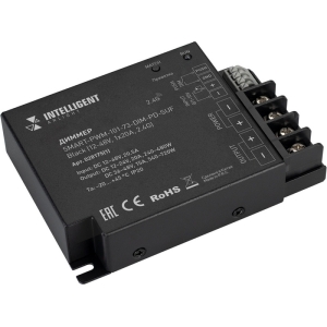 INTELLIGENT ARLIGHT Диммер SMART-PWM-101-73-DIM-PD-SUF Black (12-48V, 1x20A, 2.4G) (IARL, IP20 Металл, 5 лет)