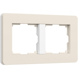 Рамка на 2 поста (айвори/белый, soft-touch) Werkel W0023066 (a067254)