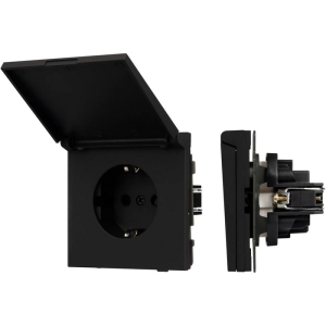 Механизм розетки влагозащищённый SCT-TENDO-MCP-SFPL-BK (230V, 16A) (Arlight, Матовый черный)