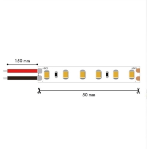 Светодиодная лента 24V 5м SMD2835, 14.4W/m, 3000K Favourite 2001-31420