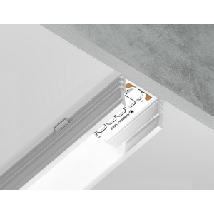 Алюминиевый профиль накладной для светодиодной ленты до 15мм Ambrella Illumination GP1750WH