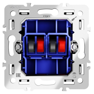Механизм розетки акустической 4-местной Voltum S70 VLS0603M