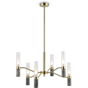 Потолочная люстра на штанге с мрамором Ambrella Ceramo Modern LH53353