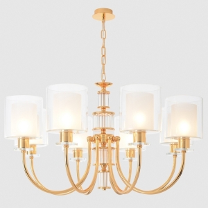 CRYSTAL LUX Люстра ELENA SP8 GOLD