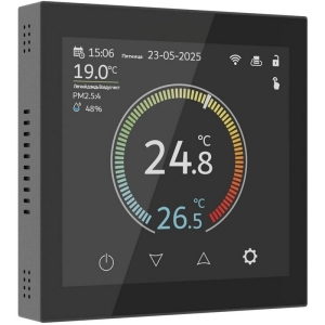 Умный сенсорный терморегулятор с LCD дисплеем (черный) W1851108 Werkel (a071214)
