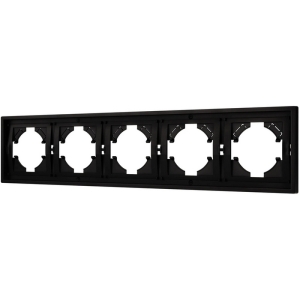 Рамка пластиковая FRM-TENDO-PL-5-BK (Arlight, Черный) 053852