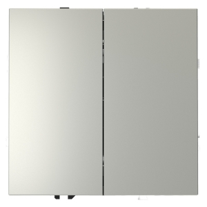Перекрестный переключатель встраиваемый IP30 Voltum S70 VLS020505 двухклавишный 10А, (сталь)