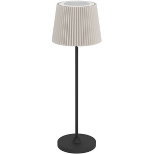 75934 Аккум. настольн лампа сенсорн, димм. LEONERO, H370, 3,8W(LED), 2400K, 3000K, 4000K, 300lm, сталь, черный, текстиль, бежевый