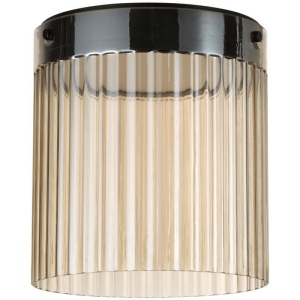 Потолочный светильник Odeon Light Pillari 5047/20LC черный/светл.янтарный/металл/стекло LED 20W 4000К 2238Лм