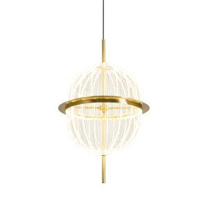Подвесной светильник 8631P/C gold/clear