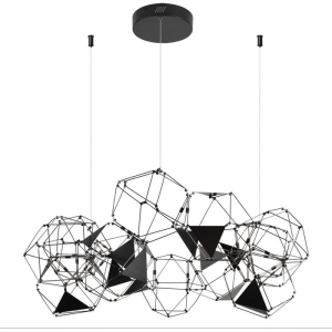 Подвесная люстра Odeon Light Trellis 5087/56L черный хром/металл LED 56W 4000K 3360Лм