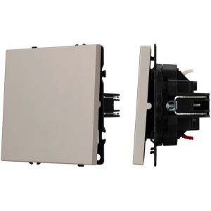 Механизм выключателя одноклавишный проходной SWT-NOBE-MKP1-SFPL-CA (230V, 10A) (Arlight, Кашемир) 059432