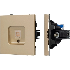 Механизм компьютерной розетки SCT-TENDO-MPC1-SFPL-GD (RJ-45, CAT6) (Arlight, Матовый песочный)