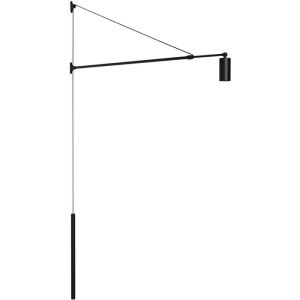 Настенный светильник светодиодный SP-KANEL-WALL-6W Warm3000 (BK, 36 deg, 230V, TELESCOPIC) (Arlight, IP20 Металл) 059601