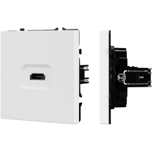 Механизм HDMI розетки SCT-NOBE-MHD1-SFPL-WH (Arlight, Белый кварц) 061846