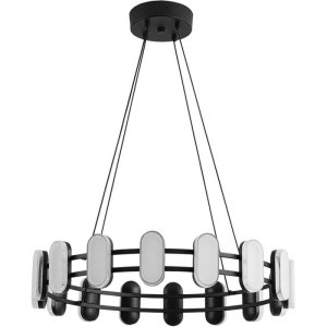 8342/35L LEDIO LN26 226 черный/белый металл/акрил Люстра подвесная LED 35W 4000K 220V OVELA