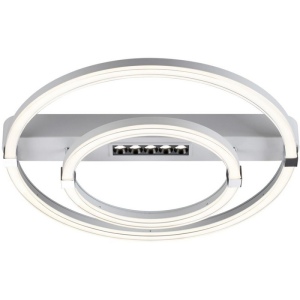 Потолочная люстра Sonex Trecky 7665/55LR пластик/белый LED 55Вт 3000-4000-6000K 545х505 IP20 пульт ДУ
