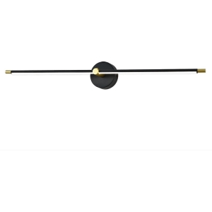 Настенный светодиодный светильник Escada Focus 10289/1LED Black 10Вт, металл/силикон, чёрный/золото