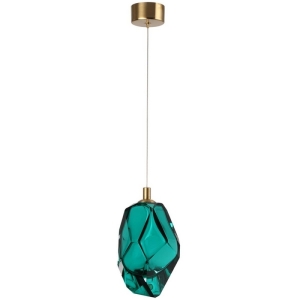 Подвесной светильник Odeon Light Gemme 7110/4LA зеленый/бирюз. стекло/металл IP20 LED 4W 300Лм 3000K 200° 220V