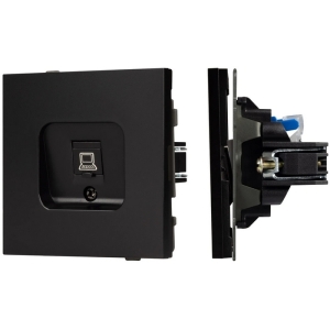 Механизм компьютерной розетки SCT-TENDO-MPC1-PL-BK (RJ-45, CAT6) (Arlight, Черный)