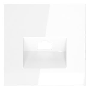 Накладка для розетки компьютерной RJ45 Voltum S70 VLS001301 (белый глянцевый)